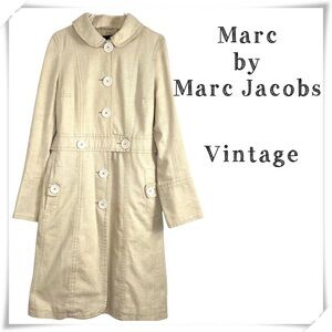 Marc by Marc Jacobs Vintage 70s Style Metallic Gold Trench Coat